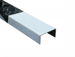 U-Profil Weiß aus Alu RAL 9016 1,5 mm stark